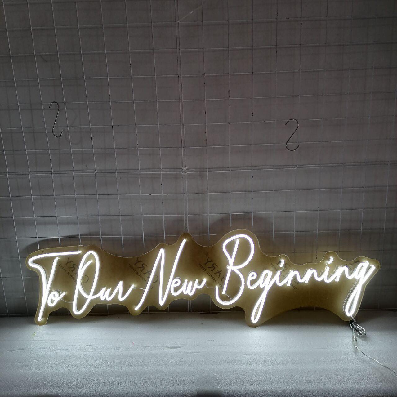To our new beginning Neon