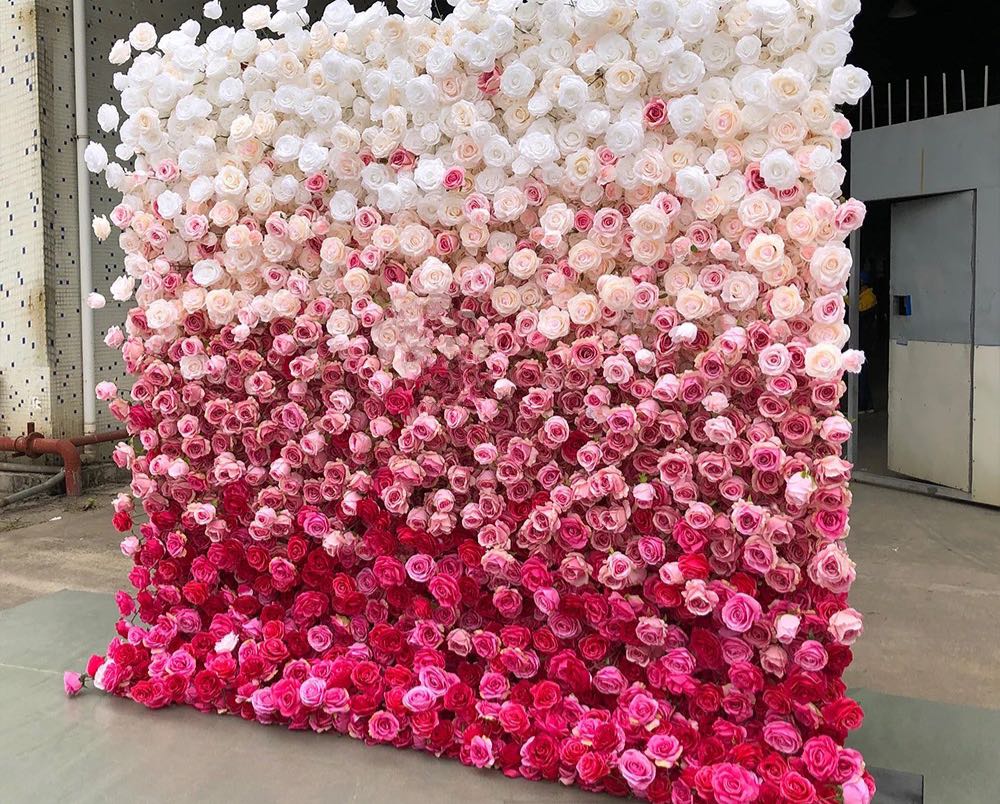 Ombre Flower Wall