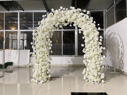8ft white curved arch