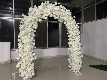 8ft white curved arch