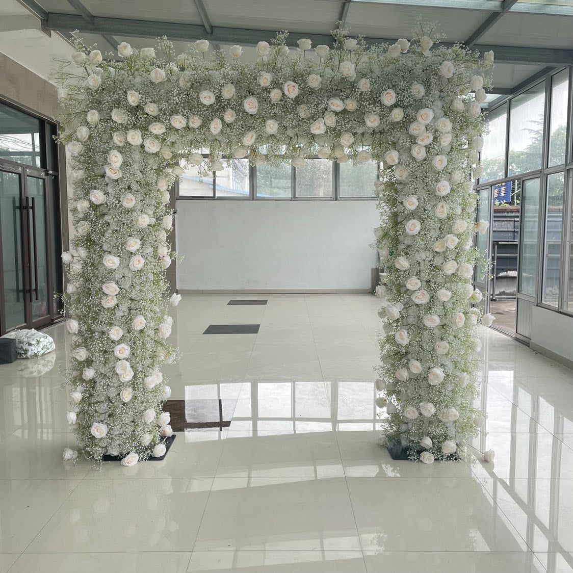 Baby Breath Square Arch